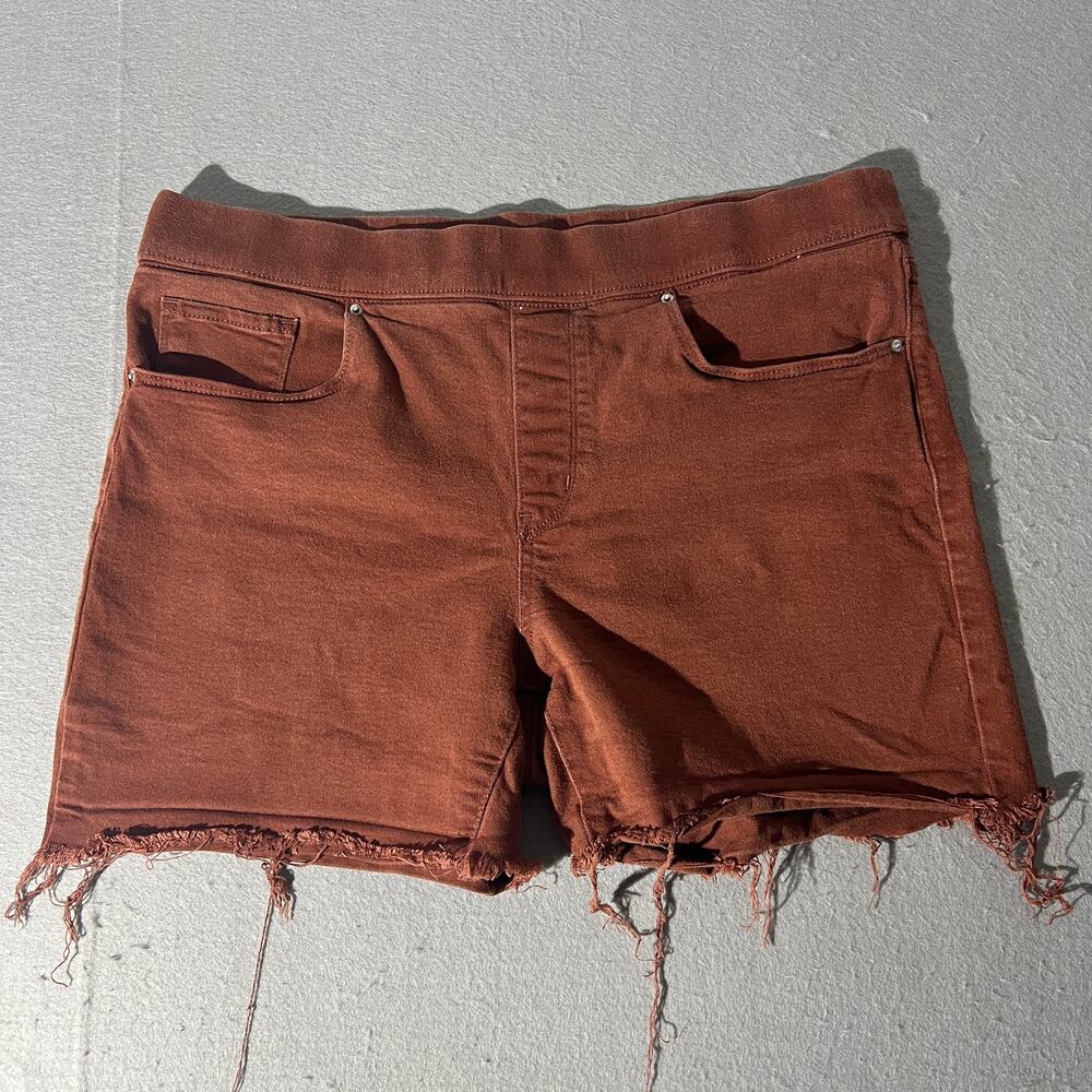 Levi’s Shaping Legging Rust Brown Cutoff Shorts W33 Raw Hem